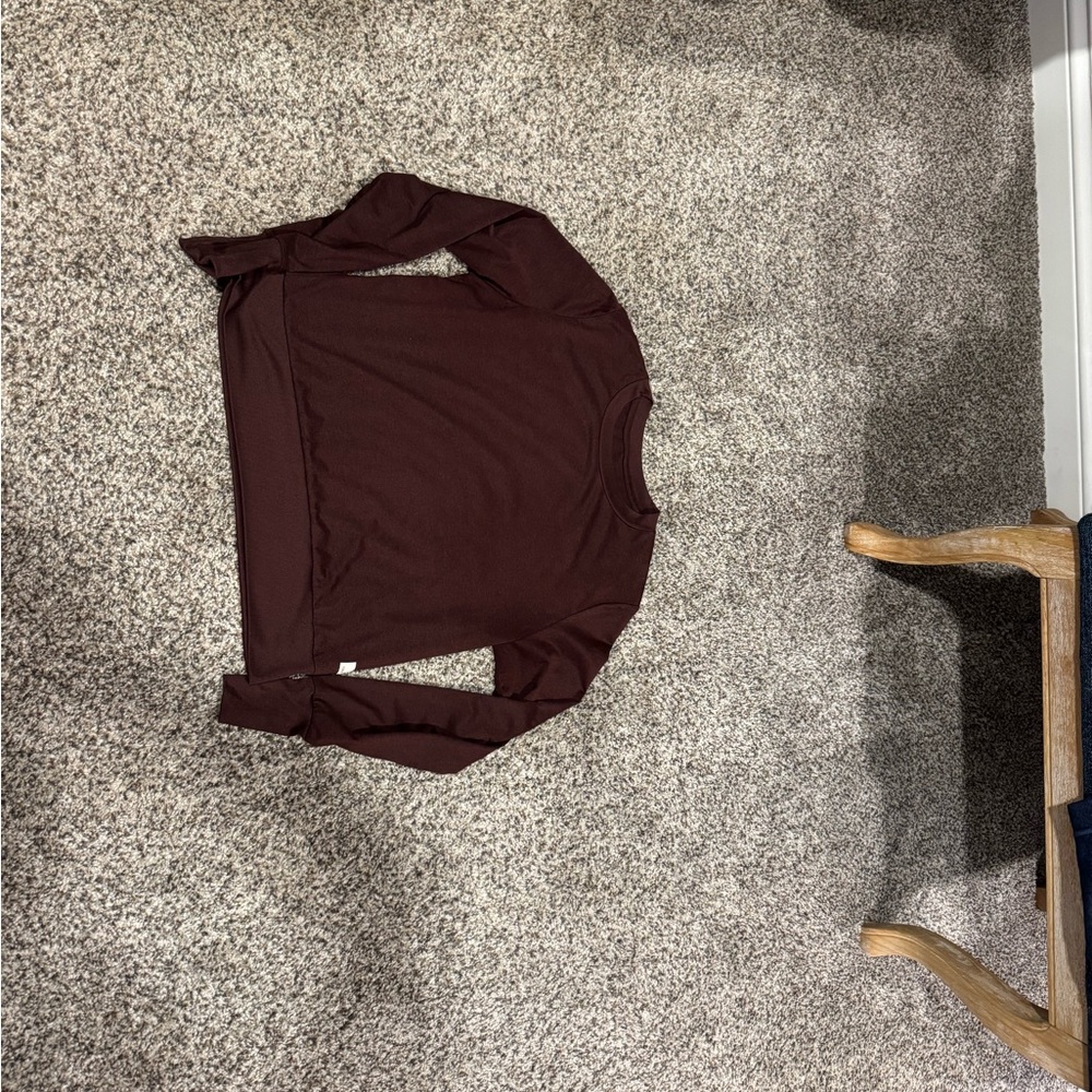 Vuori Deep Burgundy Long Sleeve Top